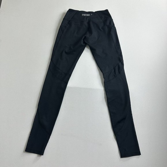 Gymshark Energy Seamless‎ High Waisted Leggings Black Size Small Full Length Gym - Picture 2 of 9